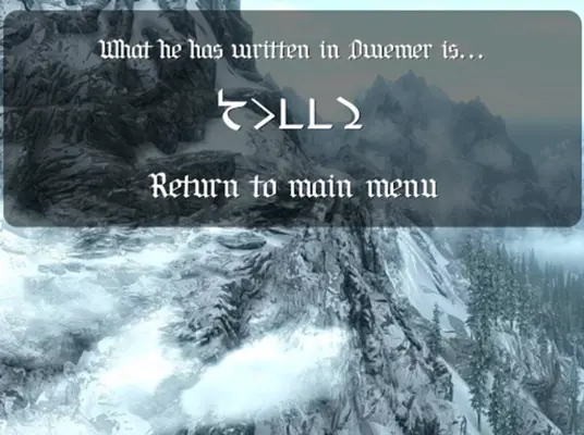 Languages Skyrim android App screenshot 0