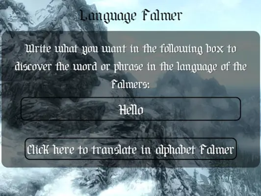 Languages Skyrim android App screenshot 3